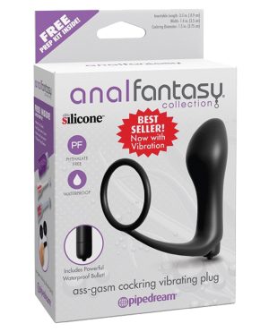 Anal Fantasy Collection Ass Gasm Vibrating Plug w/Cockring by Anal Fantasy Collection product image