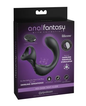 Anal Fantasy Elite Ass-Gasm Taint-Alizer P-Spot Vibrator – Black by Anal Fantasy Elite Collection product image