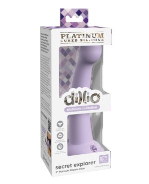Dillio Platinum 6″ Secret Explorer Silicone Dildo – Purple by Dillio product image