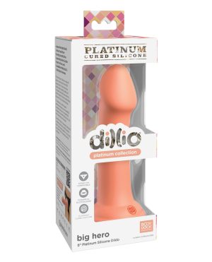 Dillio Platinum 6″ Big Hero Silicone Dildo – Peach by Dillio product image
