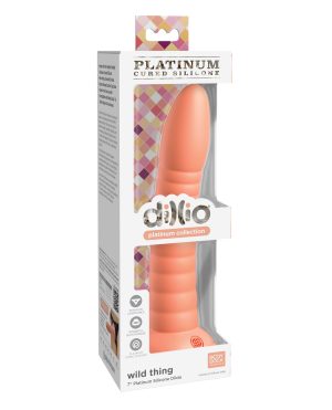 Dillio Platinum 7″ Wild Thing Silicone Dildo – Peach by Dillio product image