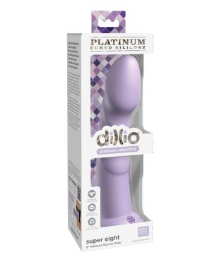 Dillio Platinum 8″ Super Eight Silicone Dildo – Purple by Dillio product image