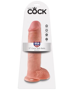 King Cock 11″ Cock w/Balls – Flesh by King Cock product image