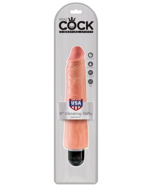 King Cock 9″ Vibrating Stiffy – Flesh by King Cock product image