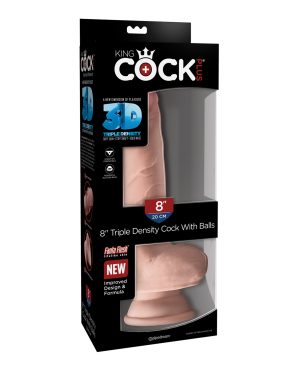 King Cock Plus 8″ Triple Density Cock w/Balls by King Cock product image