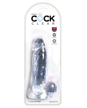 King Cock Clear 7″ Cock w/Balls by King Cock product image