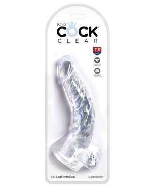 King Cock Clear 7.5″ Cock w/Balls by King Cock product image