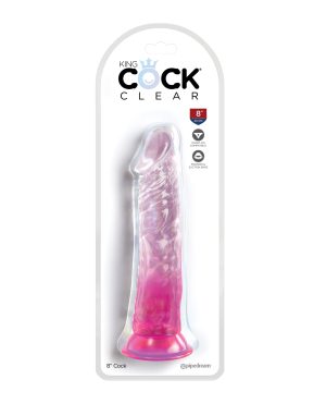 King Cock Clear 8″ Cock – Pink by King Cock product image