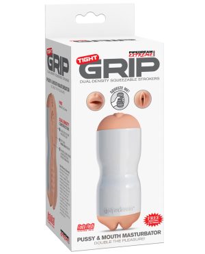 Pipedream Extreme Toyz Tight Grip Dual Density Squeezable Strokers – Pussy & Mouth by PDX Extreme product image