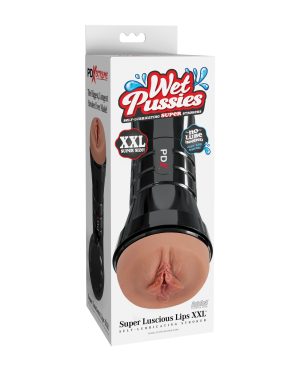 PDX Extreme Wet Pussies Super Luscious Lips XXL Stroker – Brown by PDX Extreme product image
