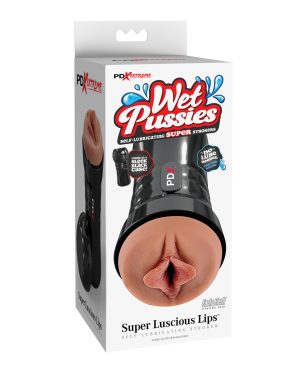 PDX Extreme Wet Pussies Super Luscious Lips Stroker – Brown by PDX Extreme product image