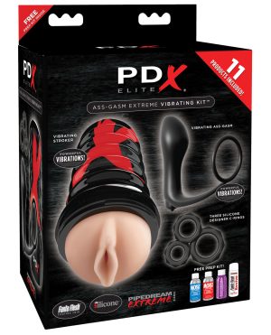 Pipedream Extreme Elite Ass Gasm Vibrating Kit by PDX Elite product image