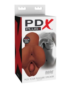 PDX Plus Pick Your Pleasure Stroker – Brown by PDX Plus product image