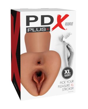 PDX Plus Pick Your Pleasure Pussy Stroker – XL Brown by PDX Plus product image