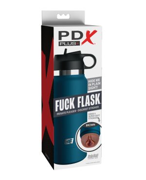 PDX Plus Fuck Flask Private Pleaser Stroker – Brown/Blue by PDX Plus product image