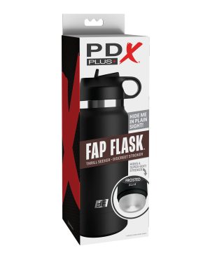 PDX Plus Fap Flask Thrill Seeker Stroker – Frosted/Black by PDX Plus product image