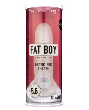 Best Sellers 189 Perfect Fit Fat Boy Micro Ribbed Sheath 5.5″ – Clear by Perfect Fit product image