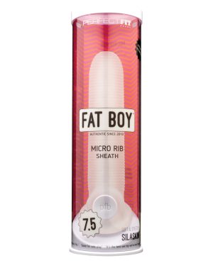 Best Sellers 122 Perfect Fit Fat Boy Micro Ribbed Sheath 7.5″ – Clear by Perfect Fit product image