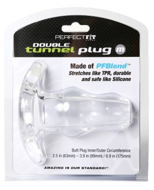 Perfect Fit Double Tunnel Plug Medium - Clear