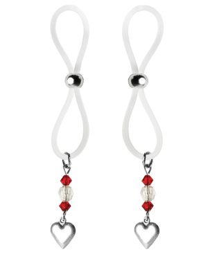Bijoux de Nip Nipple Halos Heart Charm – Red/Clear by Bijoux de Nip product image