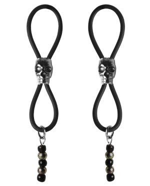 Bijoux de Nip Nipple Halos Black Skull Slider – Black/Silver by Bijoux de Nip product image