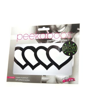 Peekaboo Glow in the Dark Hearts – Pack of 2 by Peekaboos product image