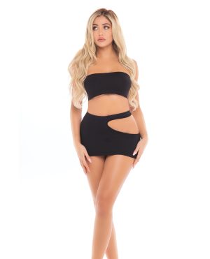 Pink Lipstick Femme Seamless Bandeau & Skirt Black O/S by Pink Lipstick product image