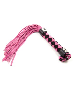 Plesur 15″ Leather Flogger – Pink by Plesur product image