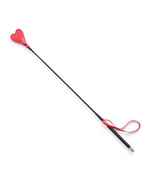 Plesur 26″ Heart PVC Crop – Black/Red by Plesur product image