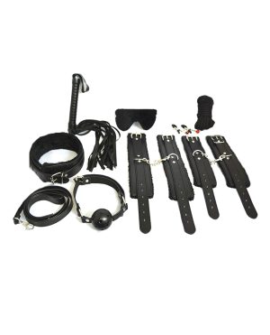 Plesur Everything Bondage 12 Piece Kit – Black by Plesur product image