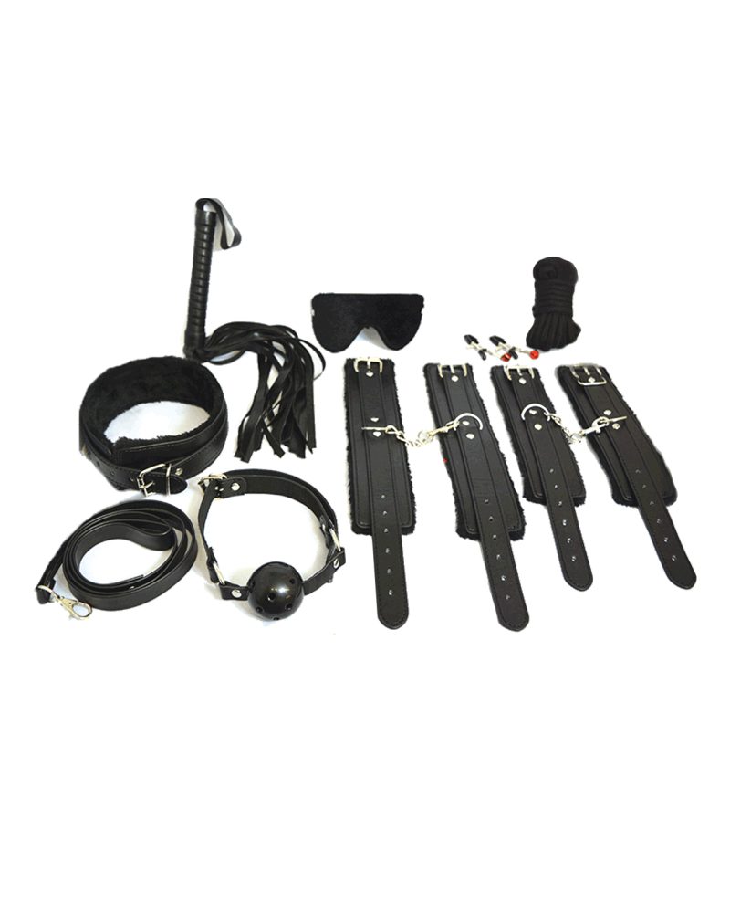 Plesur Everything Bondage 12 Piece Kit – Black by Plesur product image