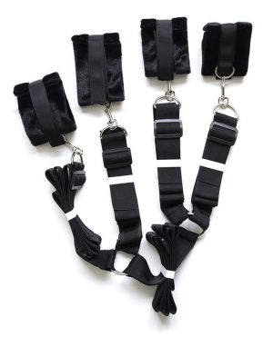 Plesur Fuzzy Bedroom Bondage Kit – Black by Plesur product image