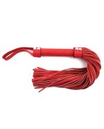 Rouge Short Leather Flogger – Red by Rouge product image