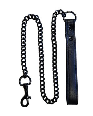 Rouge Leather Lead – Black with Black by Rouge product image