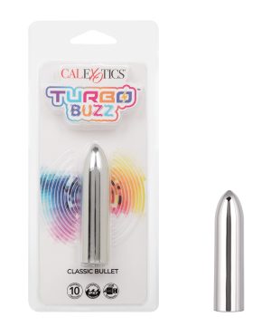 Turbo Buzz Classic Bullet Stimulator – Silver by Turbo Buzz product image
