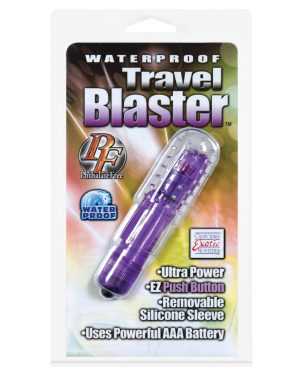 Travel Blaster w/Silicone Sleeve Waterproof – Purple by California Exotic Bullets product image