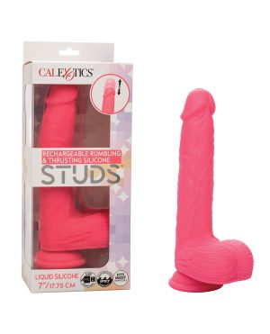 Silicone Studs Rechargeable Rumbling & Thrusting Vibrator by Silicone Studs product image