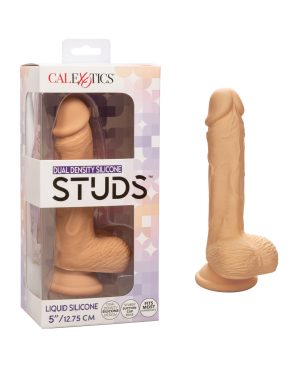 Studs Dual Density Silicone 5″ Dildo – Ivory by Dual Density Silicone product image