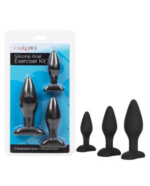 Silicone Anal Exerciser Kit – Black by CalExotics Anal Toys product image