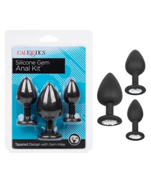 Silicone Gem Anal Kit – Black by CalExotics Anal Toys product image