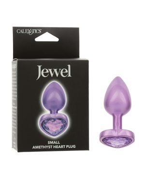Jewel Amethyst Heart Butt Plug – Small, Purple by Jewel product image