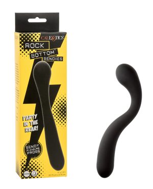 Rock Bottom Bendies Bendy Pleasure Dual Ended Anal Probe – Black by Rock Bottom product image