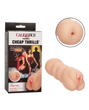 Cheap Thrills The Three-Way Dual Ended Masturbator – Ivory by Cheap Thrills product image