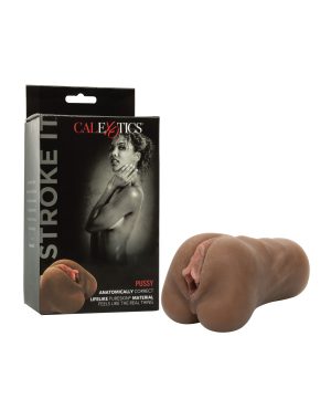 Stroke It Pussy Masturbator – Brown by California Exotic Novelties product image