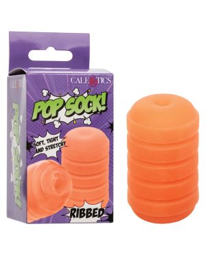 Pop Sock! Ribbed Masturbator – Orange by Pop Sock product image