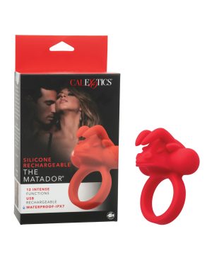 Couple’s Enhancer Silicone Rechargeable The Matador Enhancer w/Triple Stimulation – Red by Couple's Enhancers product image
