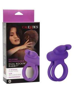 Silicone Rechargeable Rockin’ Rabbit Enhancer – Purple by Couple's Enhancers product image