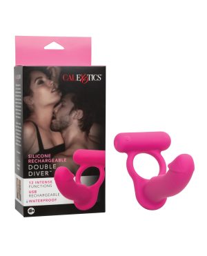 Silicone Rechargeable Double Diver – Pink by Couple's Enhancers product image