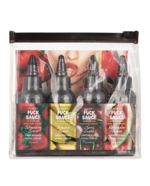 Fuck Sauce Flavored Water Based Personal Lubricant Variety 4 Pack – 2 oz Each by Fuck Sauce product image