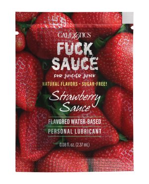 Fuck Sauce Flavored Water Based Personal Lubricant Sachet – .08 oz Strawberry by Fuck Sauce product image